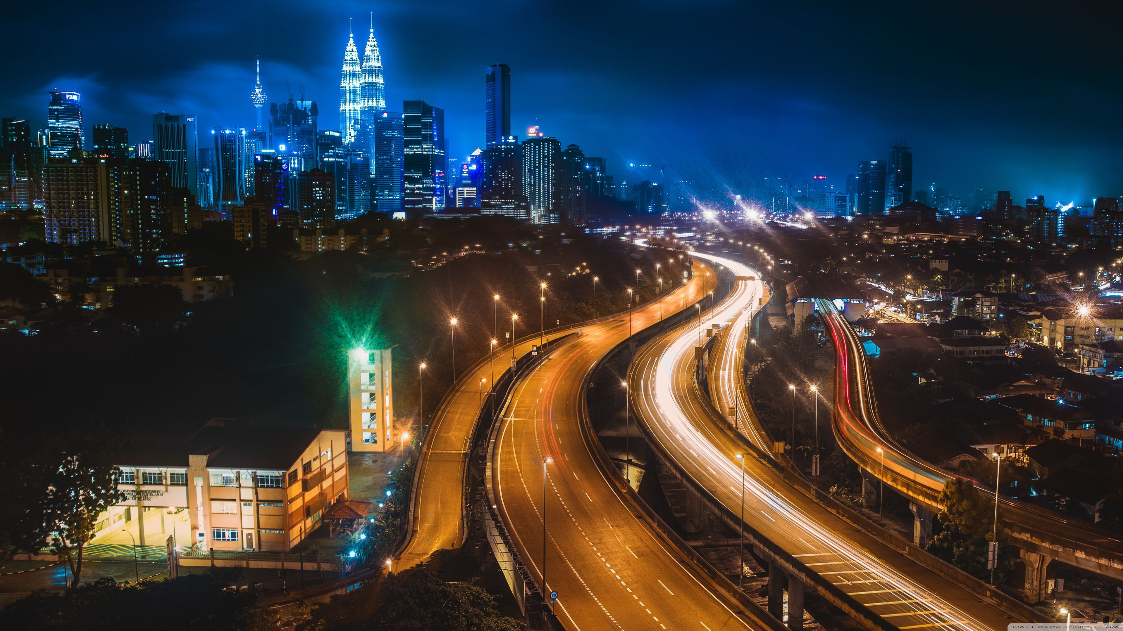 Kuala Lumpur at Night ❤ 4K HD Desktop Wallpaper for • Dual