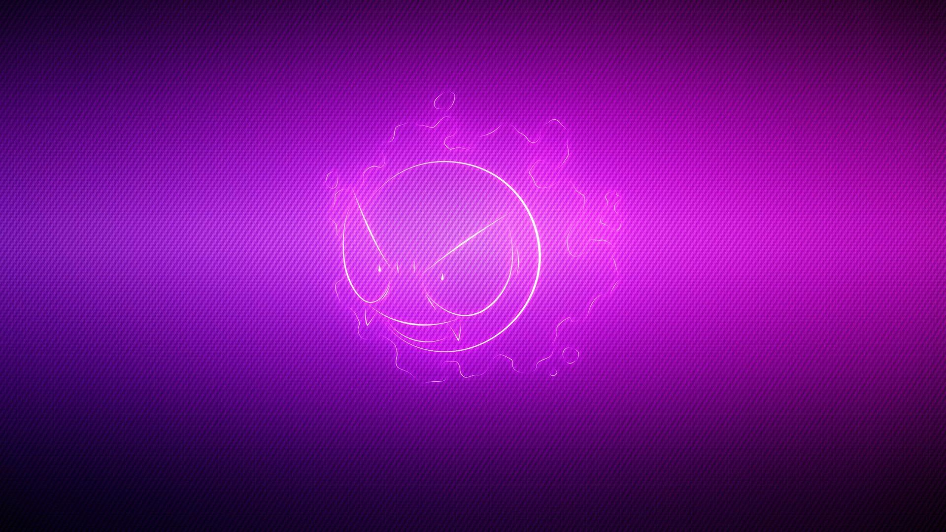 Gastly Pokemon Purple Light HD Wallpaper HD wallpaper