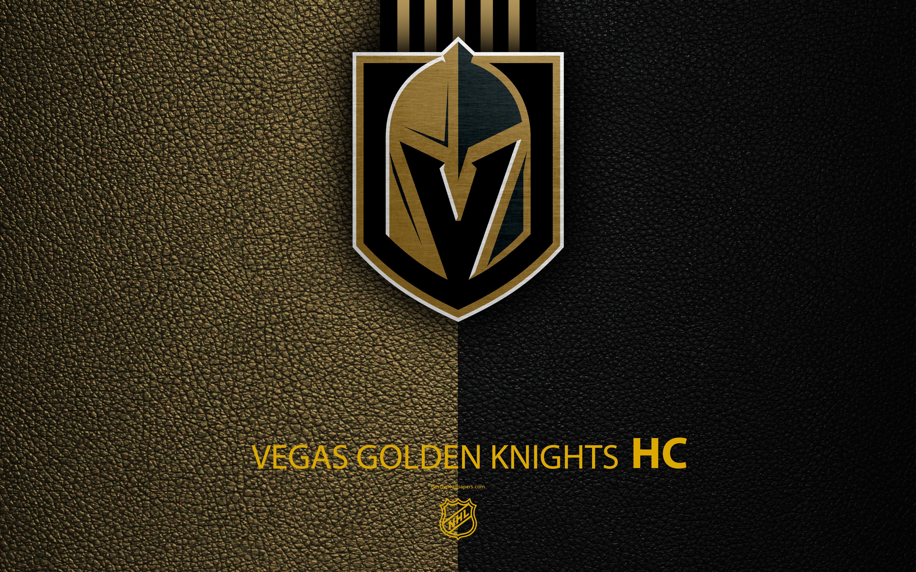 Download wallpaper Vegas Golden Knights, HC, 4K, hockey team, NHL