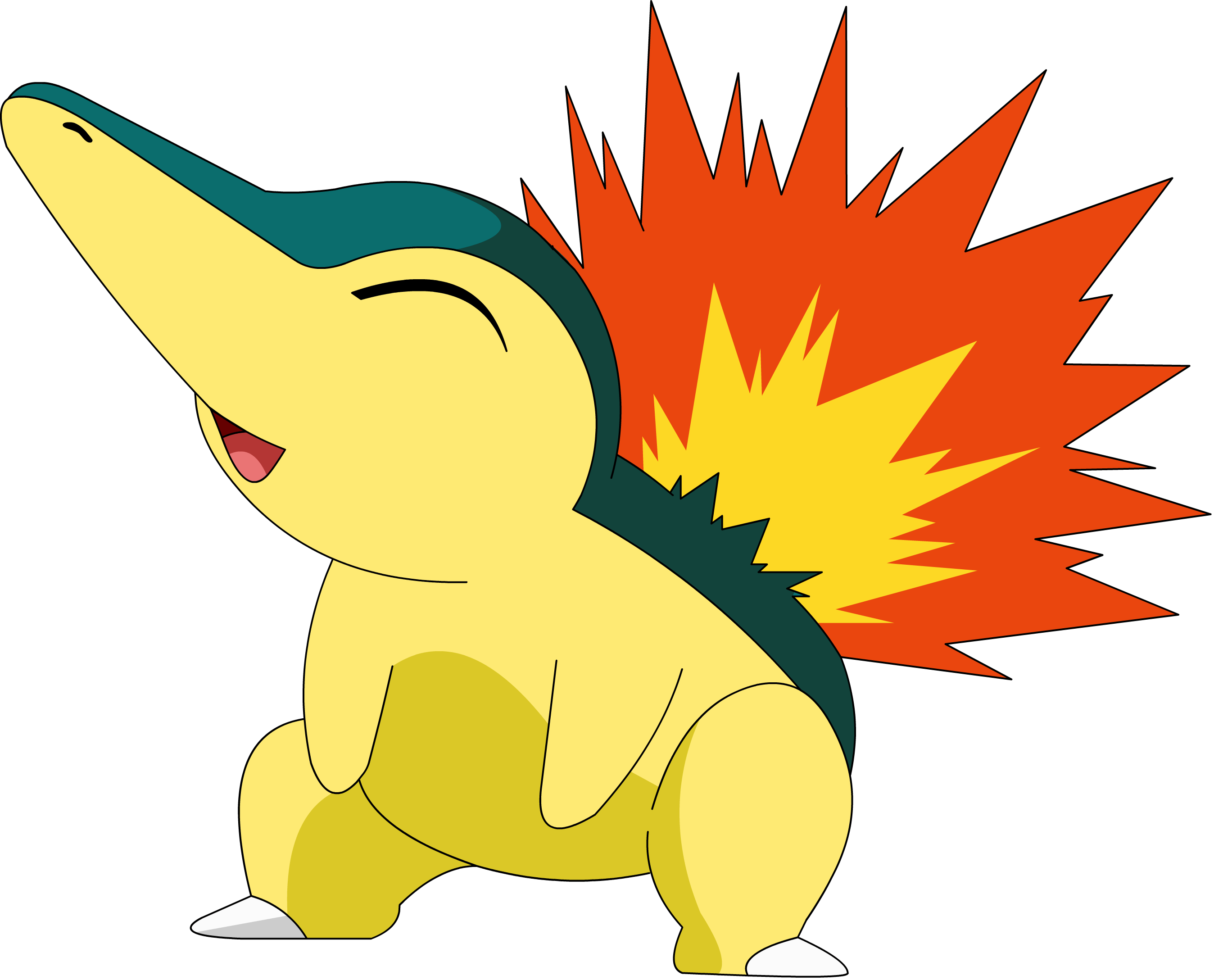 Pokemon of the Day. Cyndaquil- It is timid, and always curls