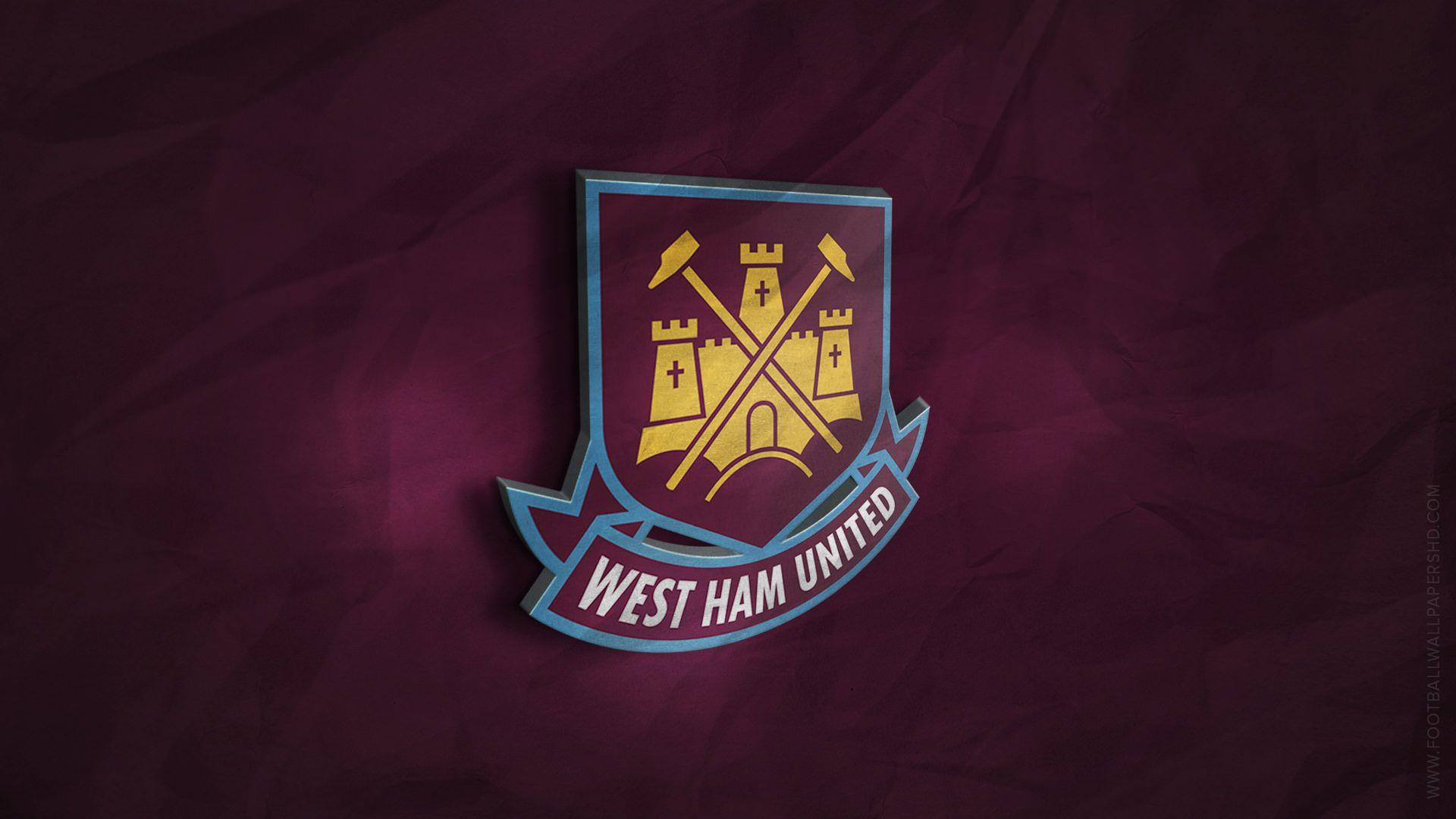 West Ham United 3D Logo Wallpaper. influence. West