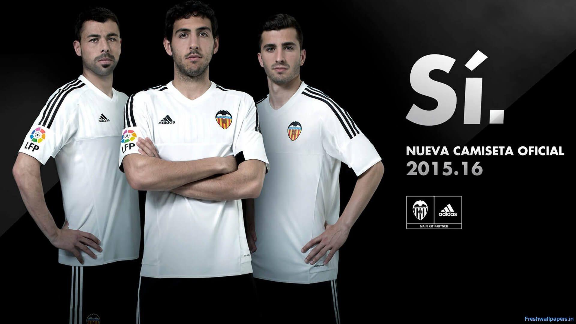 Valencia CF 2015 2016 Adidas Home Kit Wallpaper