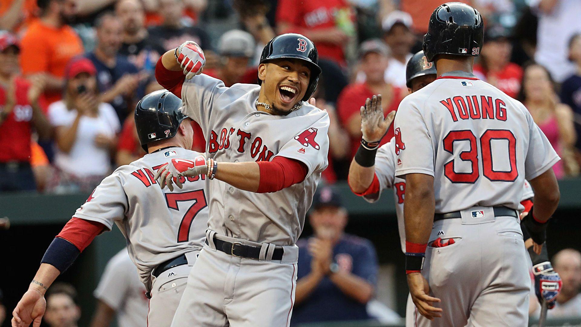 Moments of Greatness: Mookie Betts slams three homers for Red Sox