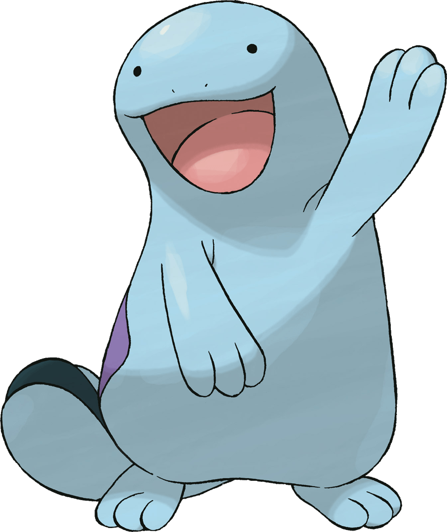 Quagsire has an awesome face. That's all there is to it. He's a