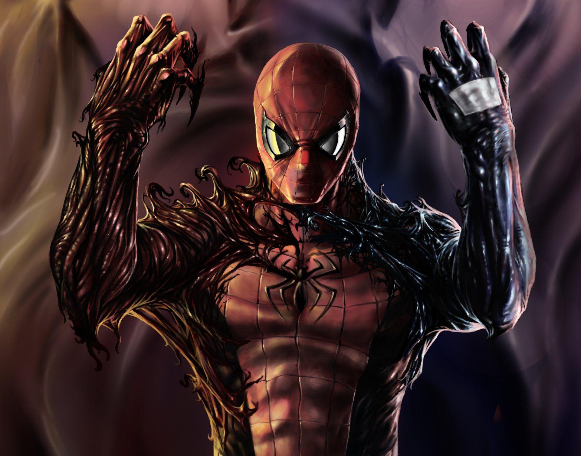 spiderman venom carnage symbiote HD wallpaper