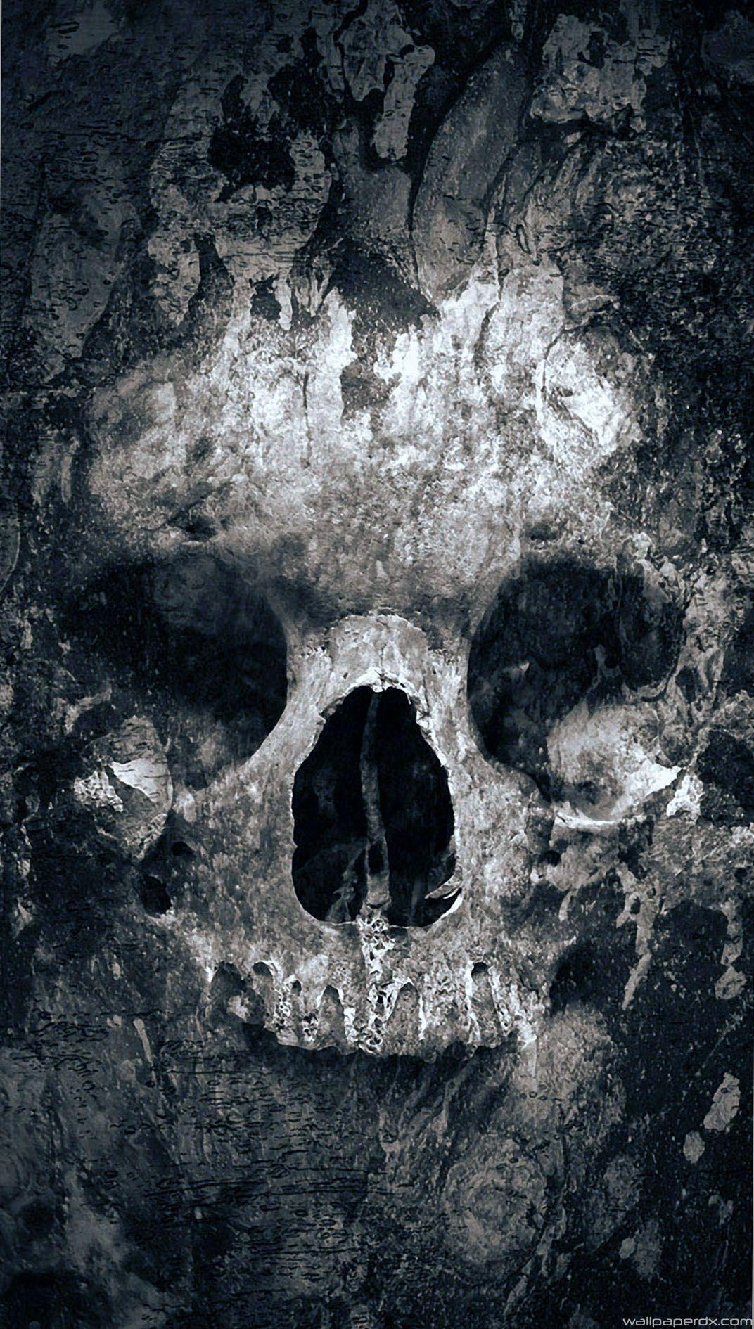Quake Skull Lockscreen Full HD Android Wallpaper.com