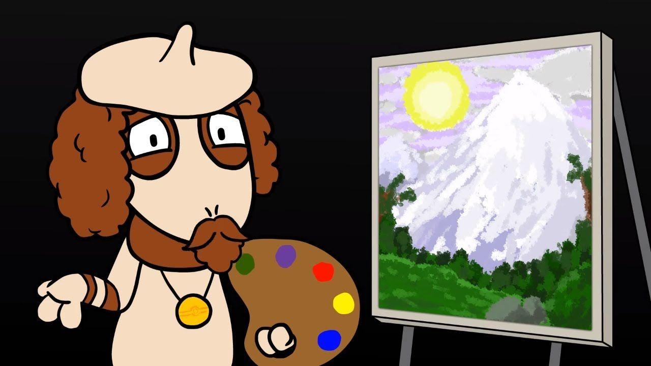 Painting In Pallet Town With Bob Smeargle Bob Ross Pokemon Parody