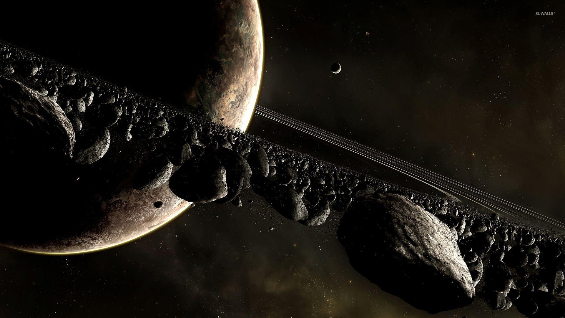 Planets and asteroids wallpaper wallpaper