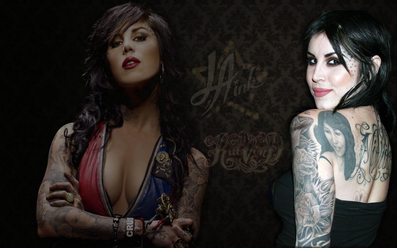 Kat Von d Wallpaper, Hot and Lingerie Picture, Tattoo Image