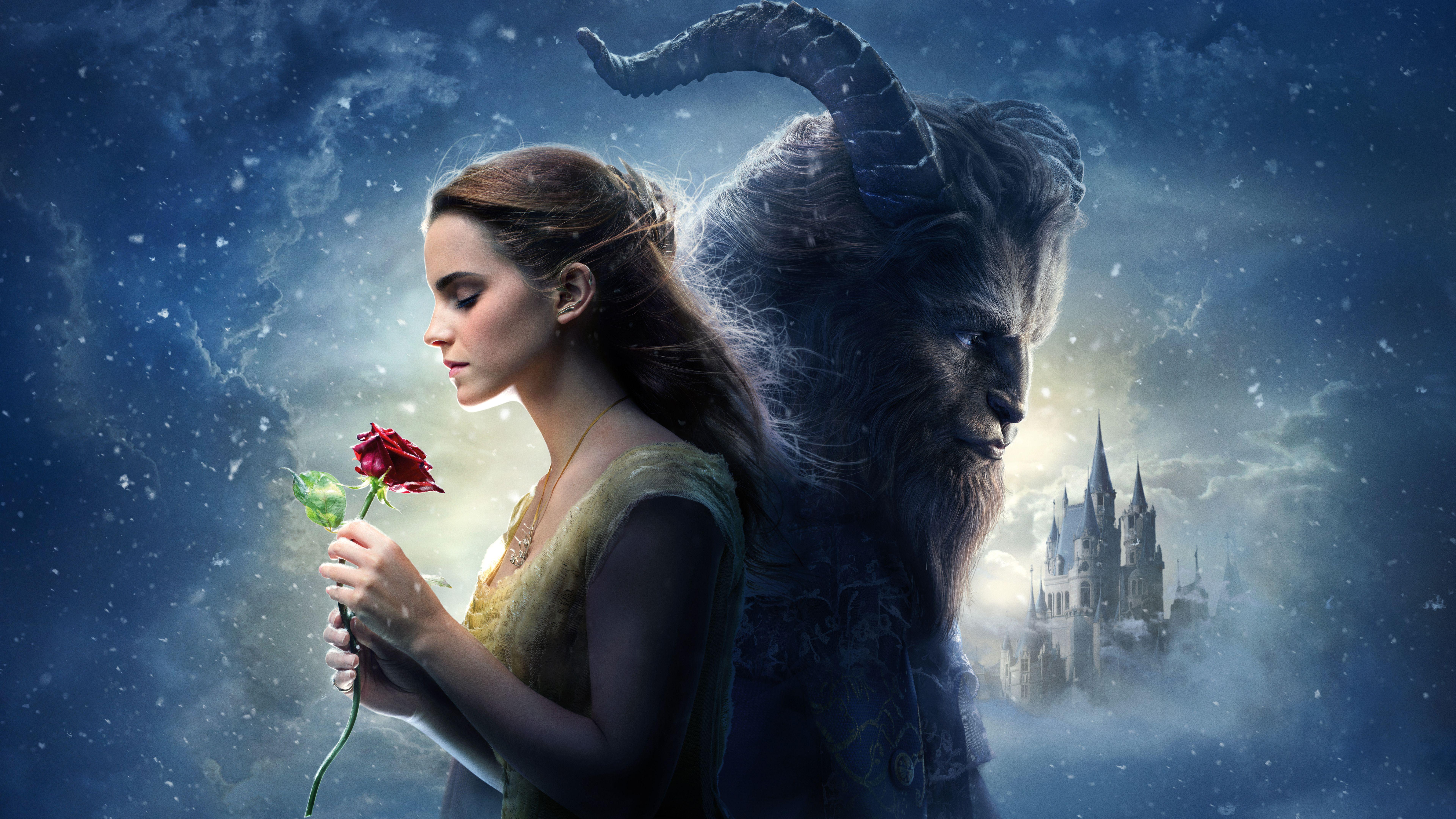 Wallpaper Belle, Beast, Beauty and the Beast, Movies