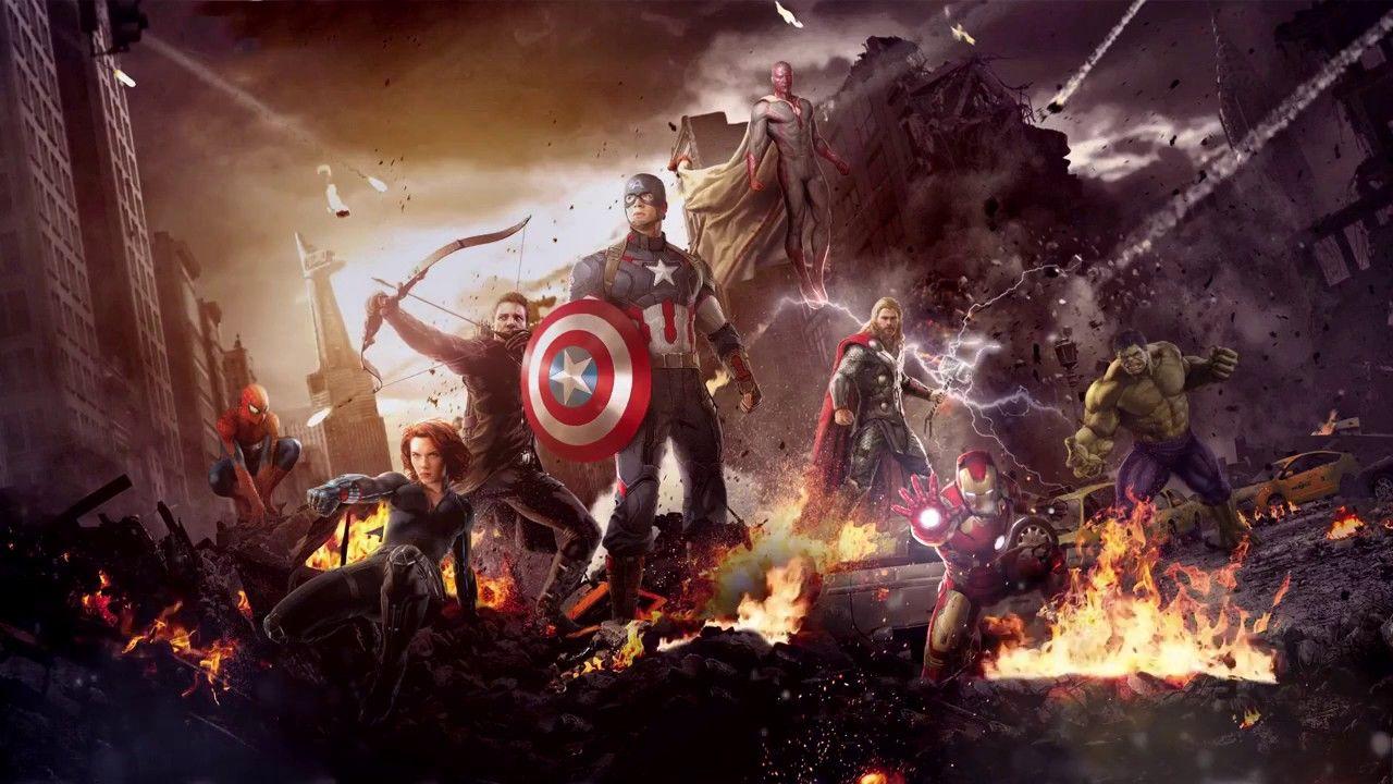 Marvel's The Avengers With Animated Fire Live Wallpaper 1080p HD