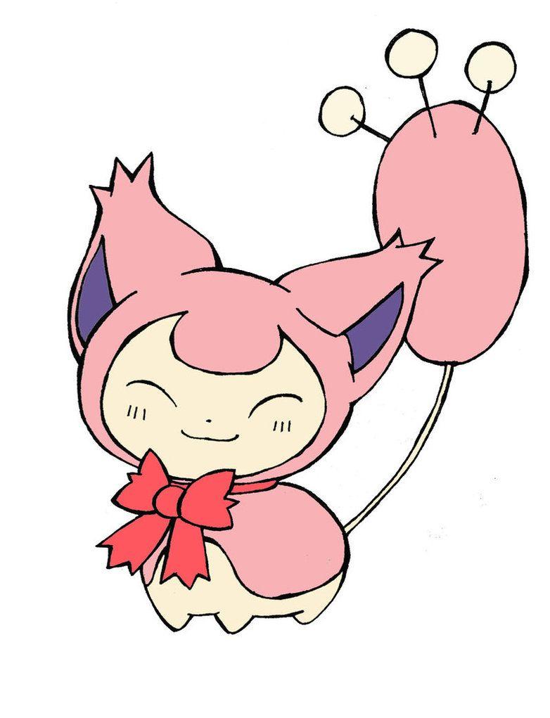 Skitty with a bow