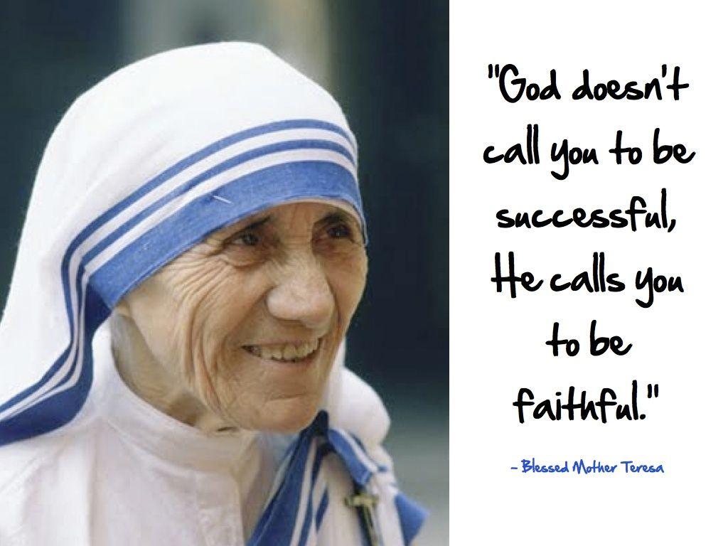 Mother Teresa Success Quote Wallpaper