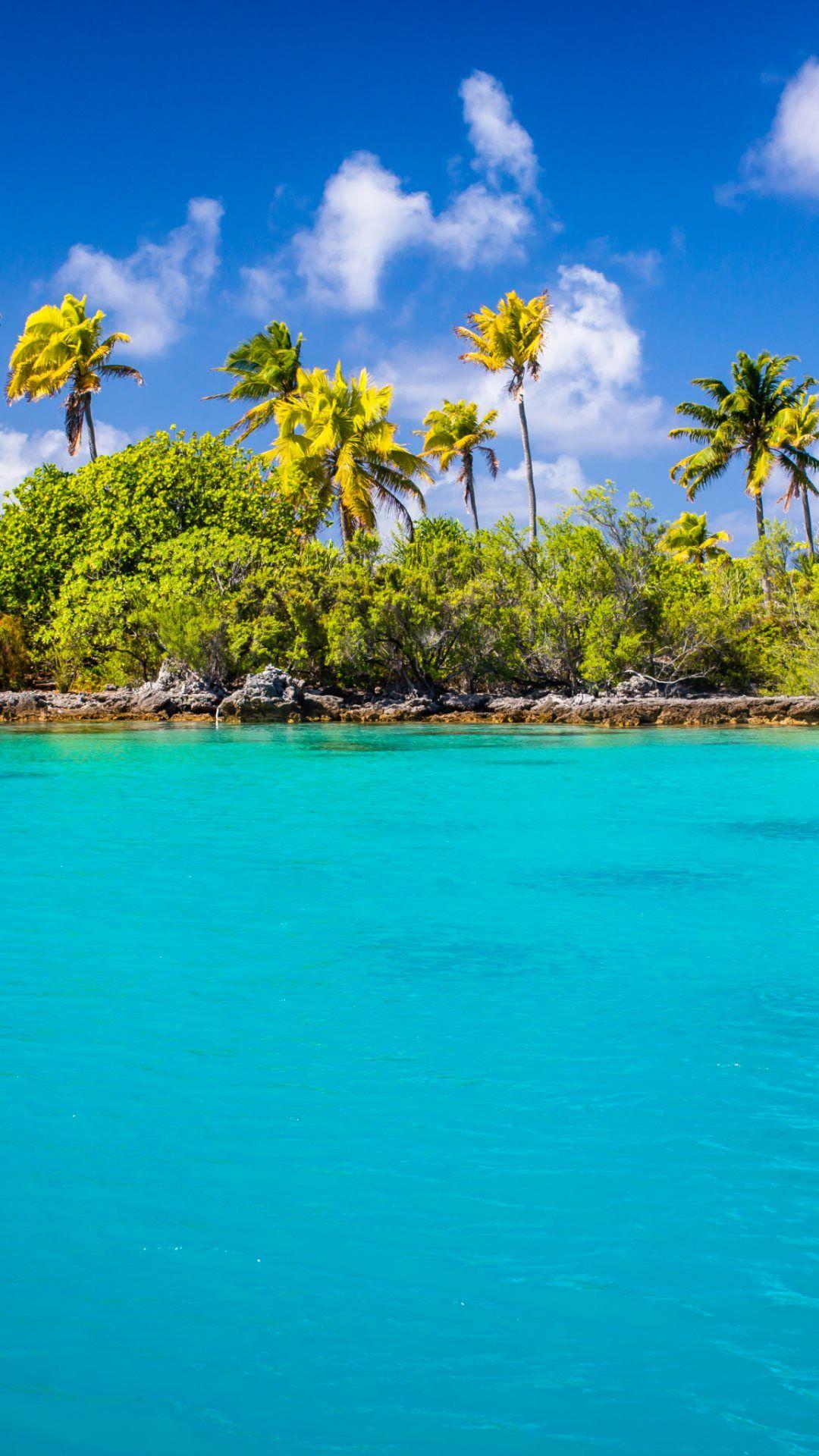 Exotic Blue Lagoon HD Wallpaper