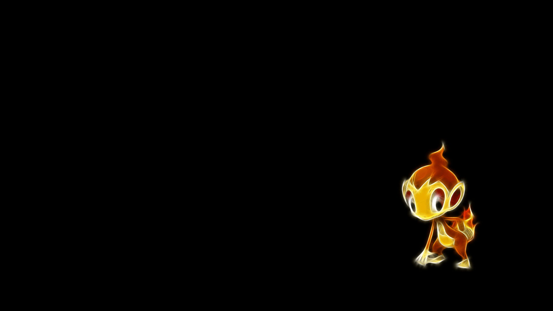 ScreenHeaven: Pokemon chimchar simple background desktop and mobile