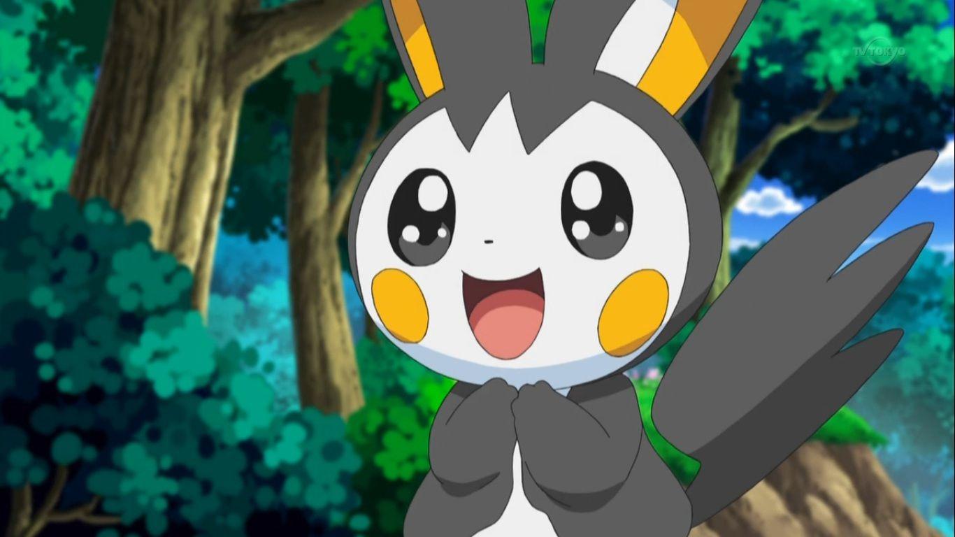 Cutest Pokemon image Iris' Emolga HD wallpaper and background
