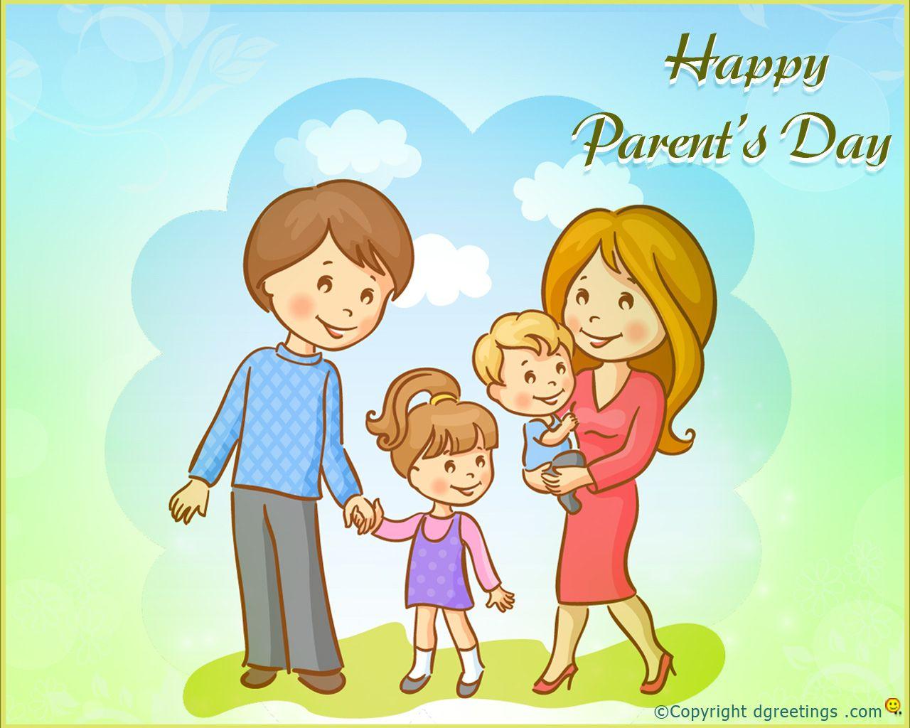 Happy parents day - Greetings Wishes Image