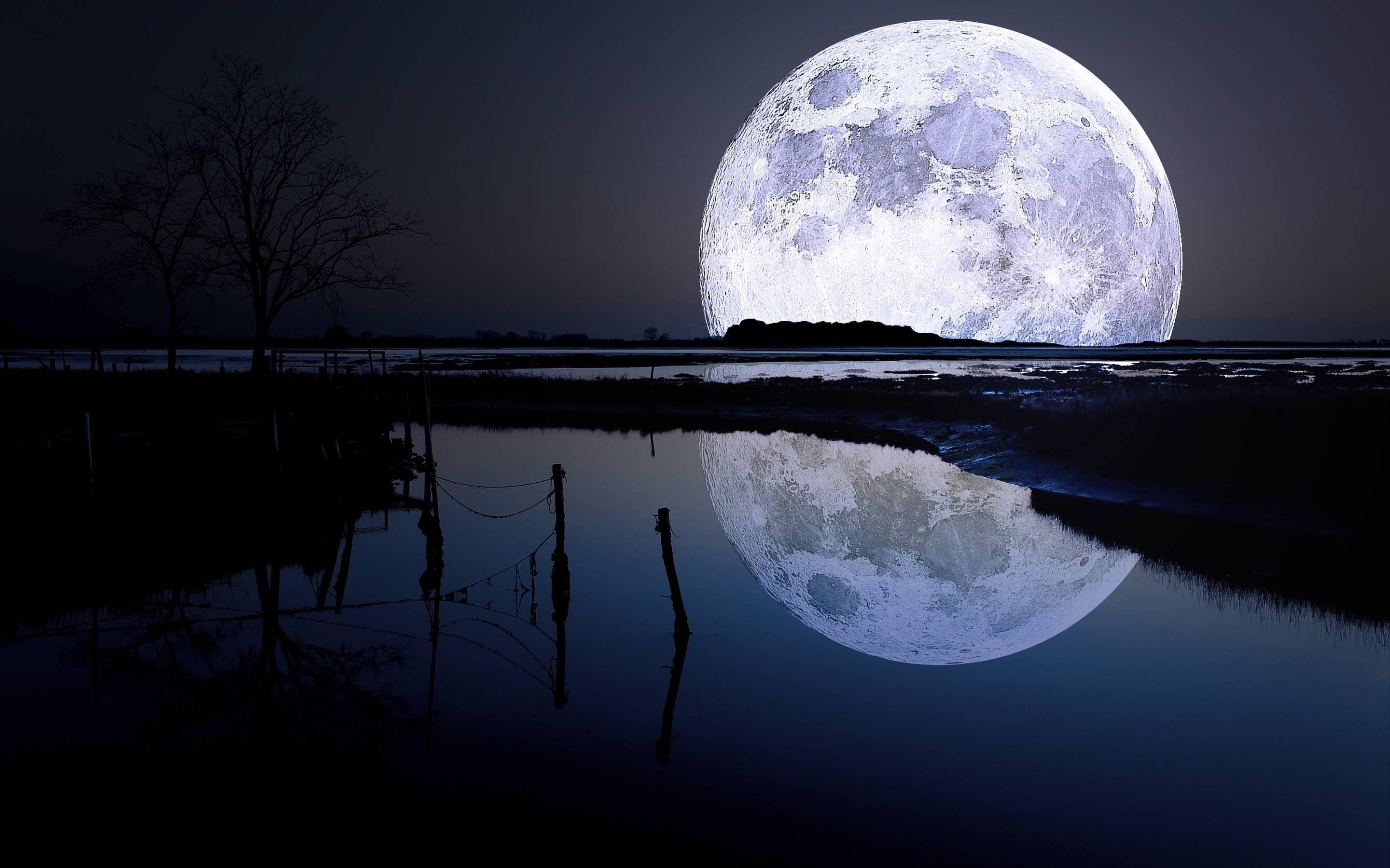 Full Moon Wallpaper Pics. Wallpaper. Moon on the water