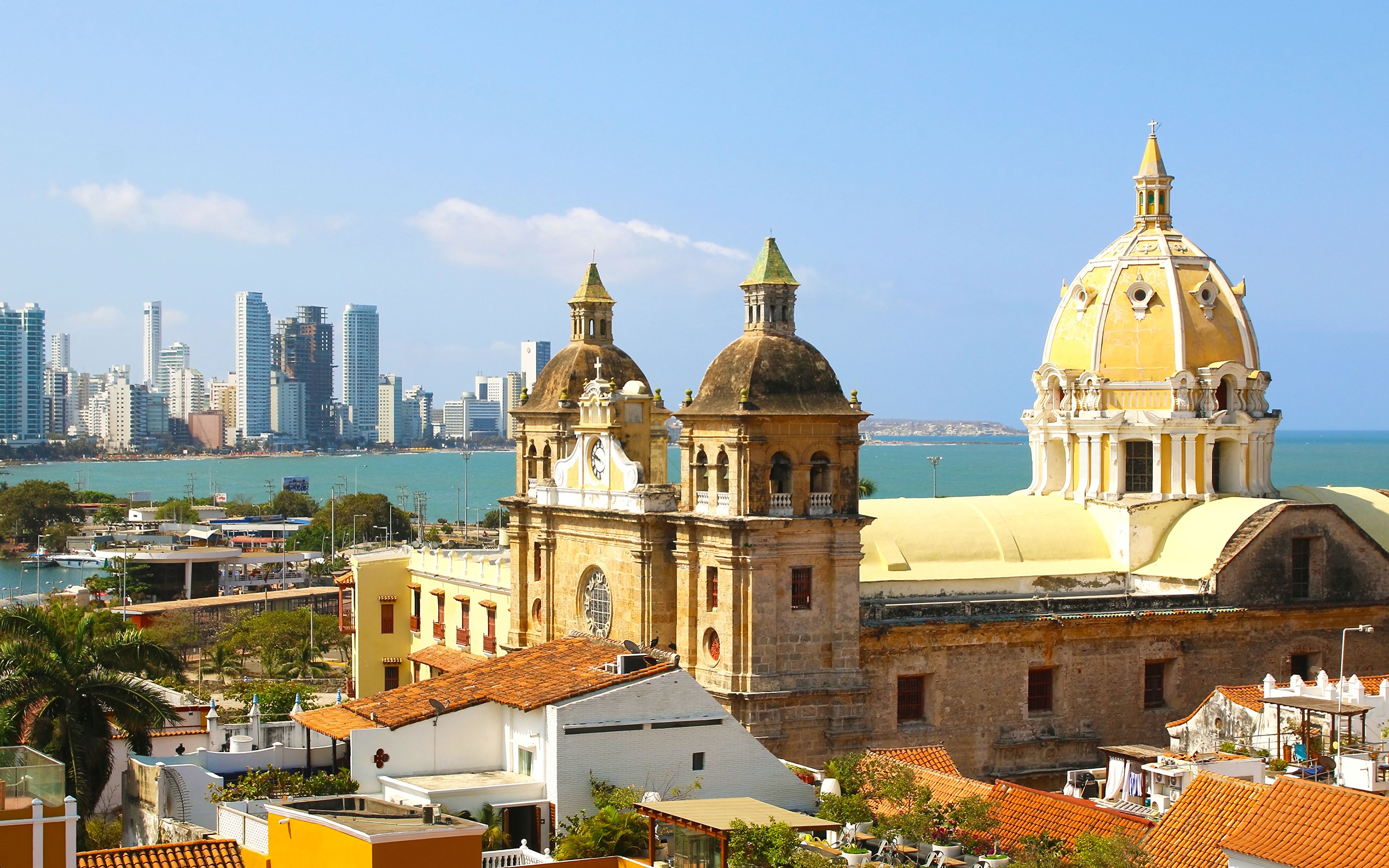image Colombia Tower Cartagena Cities Houses 3840x2400