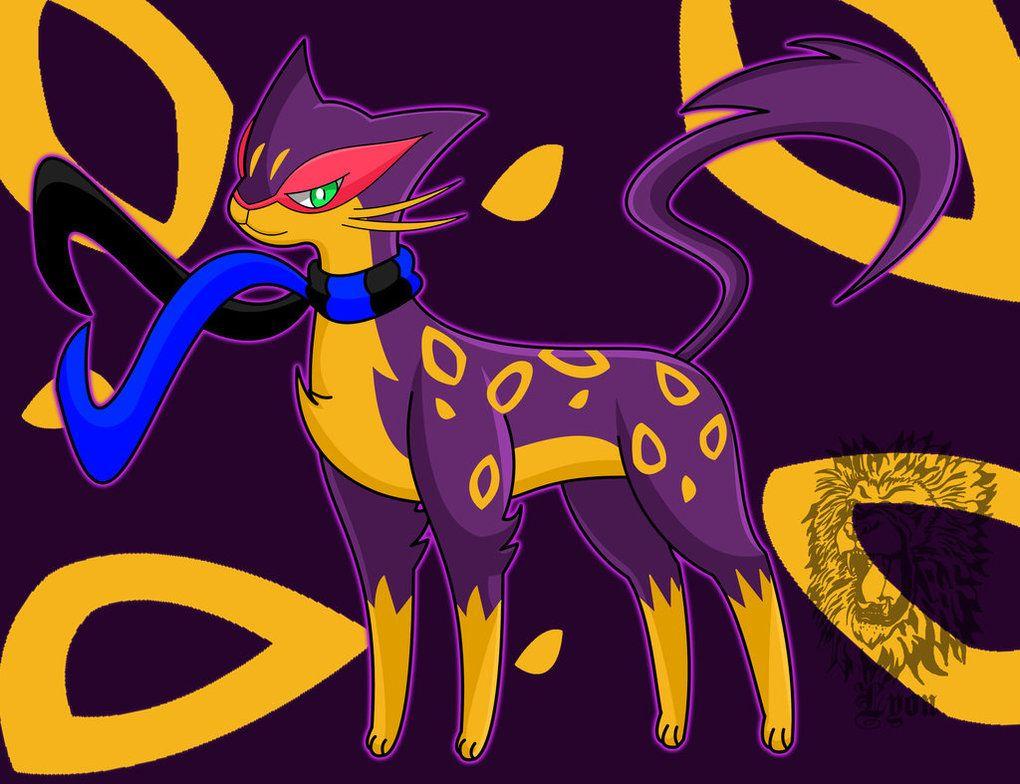 Cutest Pokemon image liepard in a scarf HD wallpaper and background