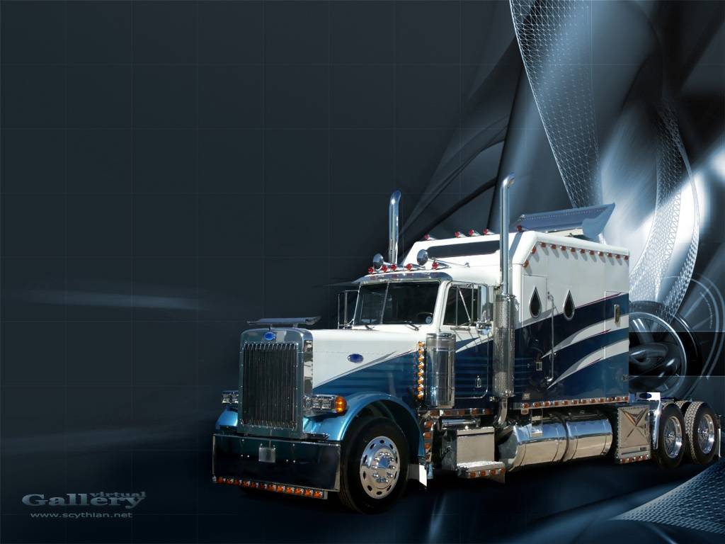 1024x768px Semi Truck Desktop Wallpaper