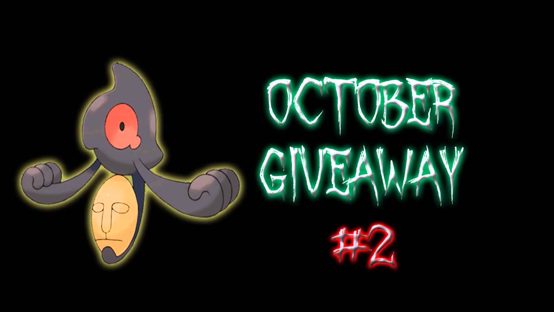 OCTOBER GIVEAWAY AND SHINY YAMASK! (CLOSED)