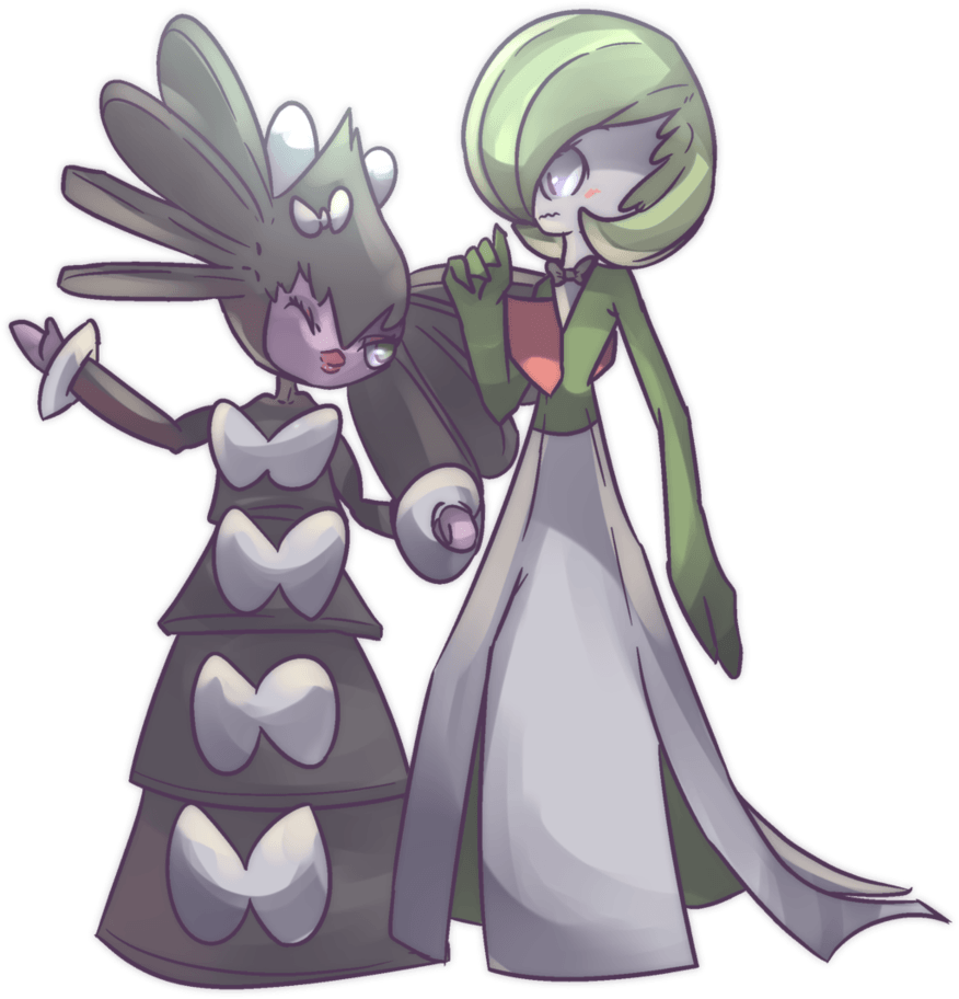 Gothitelle and Gardevoir Commission