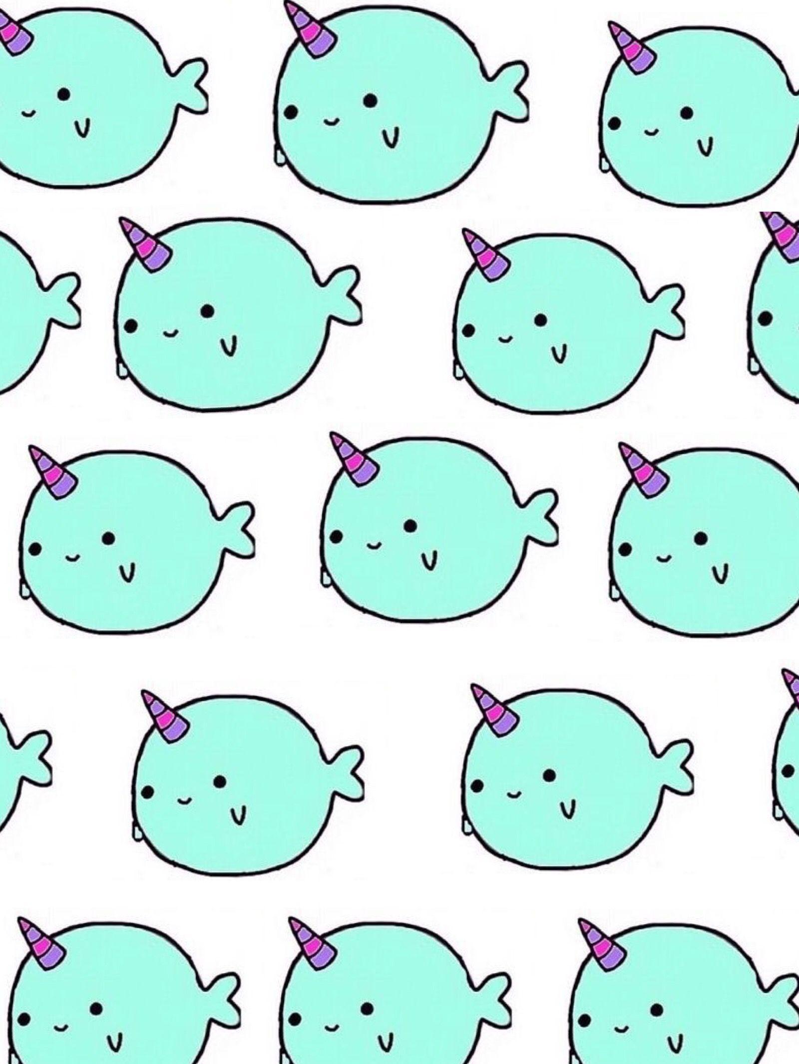 Narwhal wallpaper AdOrAbLe!!. CUTE. Wallpaper