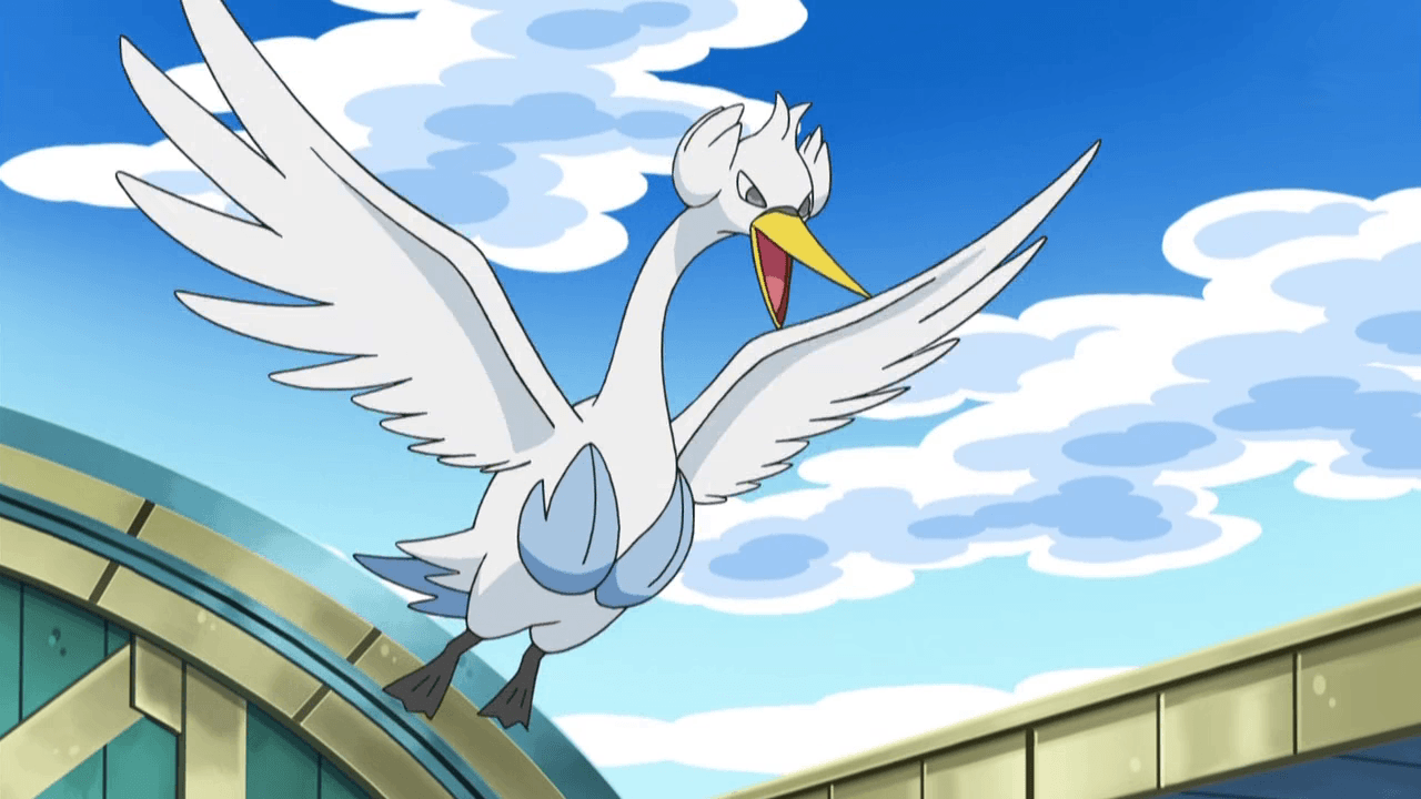 I love seeing you fly Swanna. Swanna. Pokémon