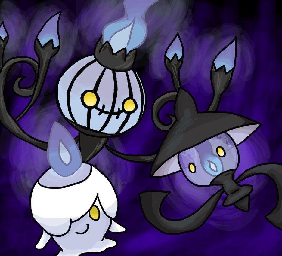 Litwick, Lampent and Chandelure