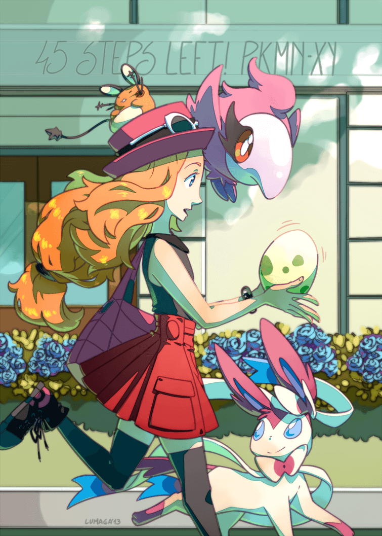 Egg Y Anticipation! Cute Girl Pokemon Trainer Waiting For Her Egg To