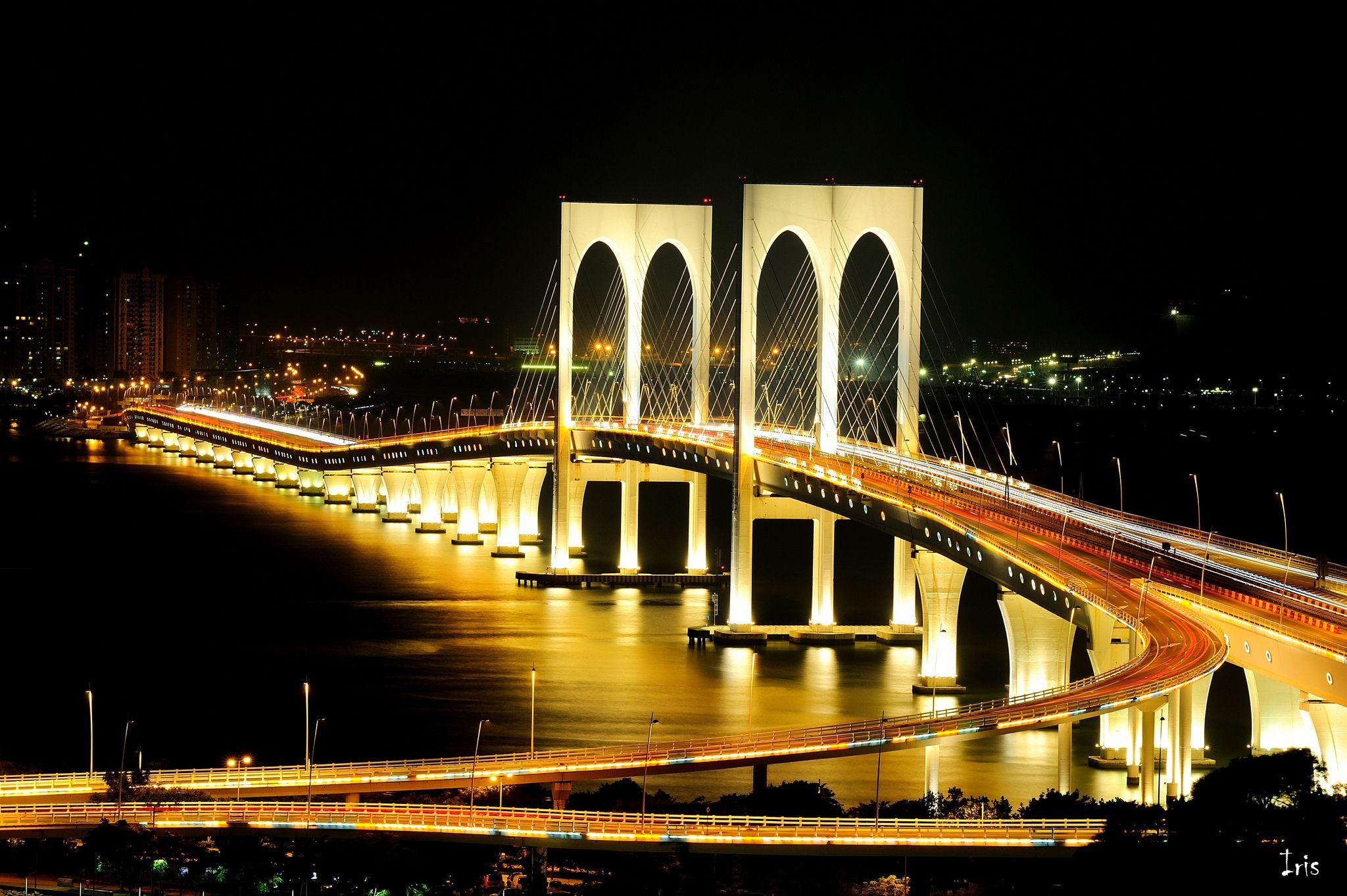 The Hong Kong–Zhuhai–Macau Bridge HD Wallpaper. Background Image