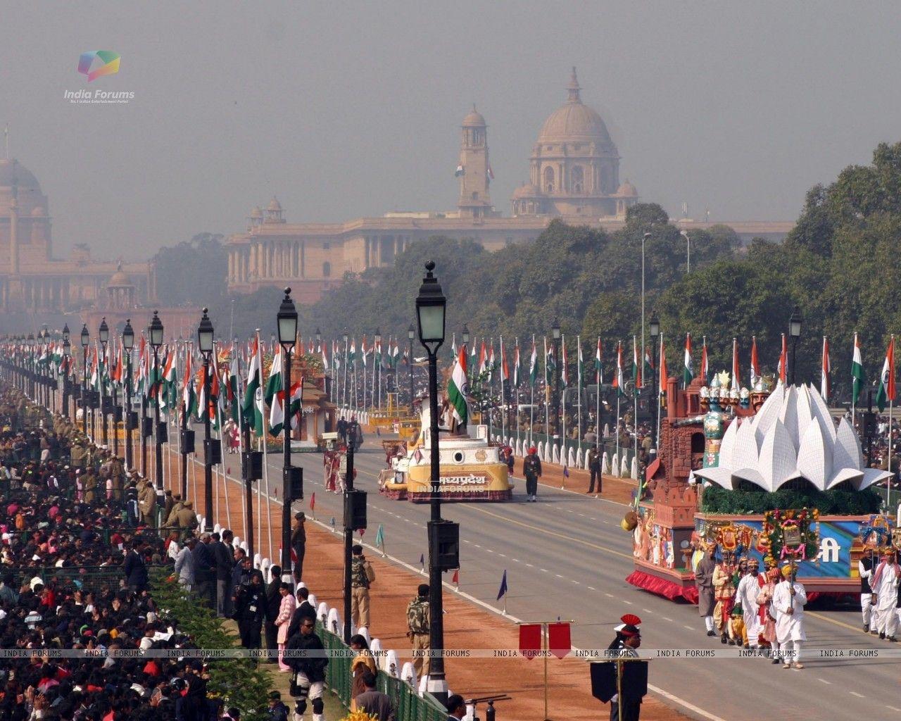 Wallpaper Republic Day parade at Rajpath in New Delhi on Wed
