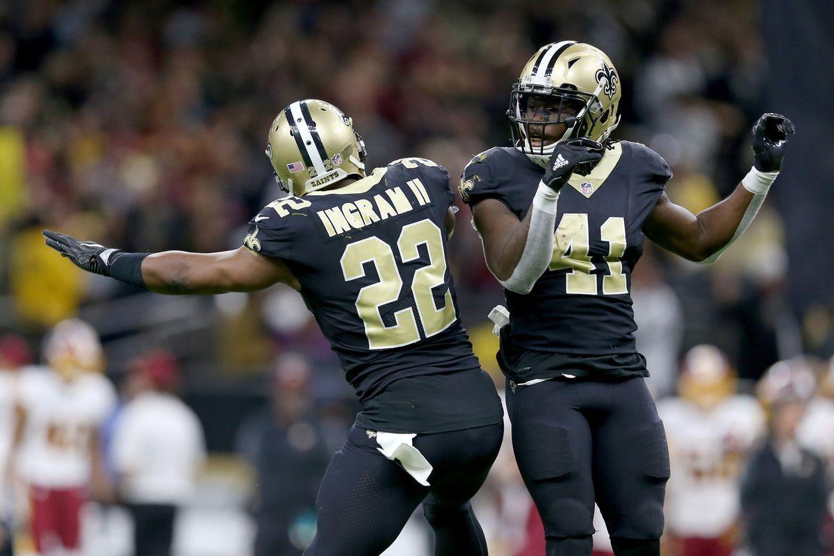 Alvin Kamara & Mark Ingram are the 1st RB teammates to each have 100