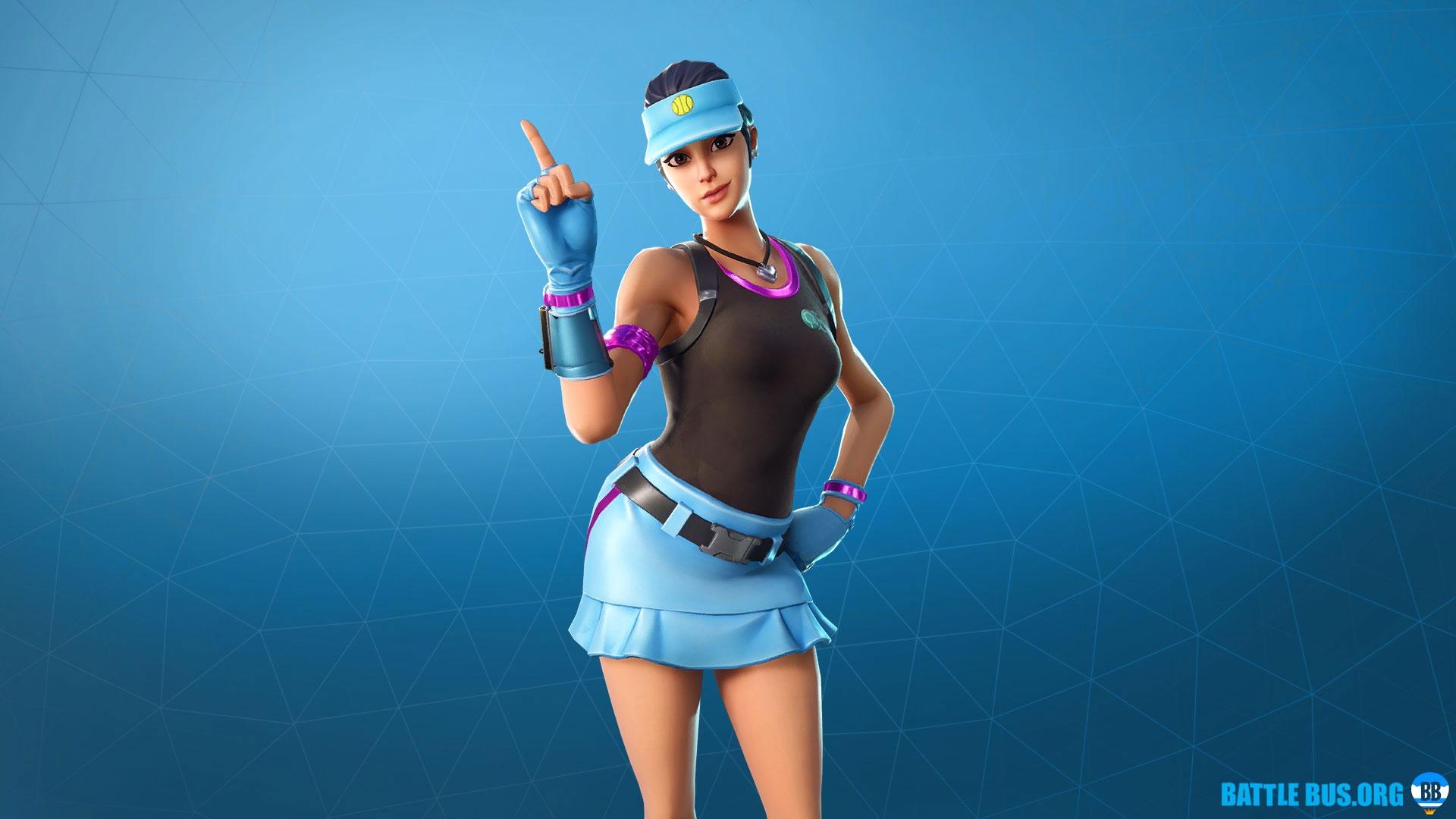 Volley Girl outfit girl Set, Fortnite skins, info, HD image
