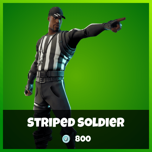 Striped Soldier Fortnite wallpaper