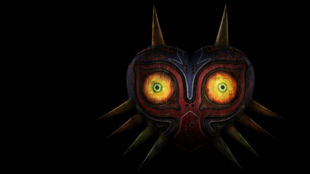 The Legend of Zelda masks black background The Legend of Zelda