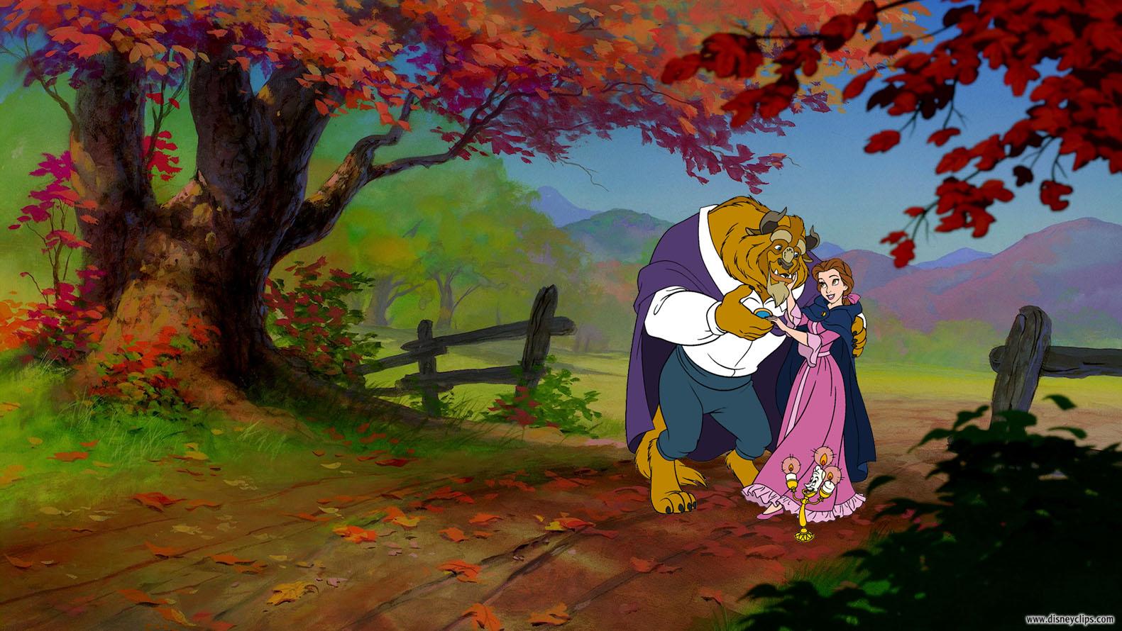 Beauty and the Beast Wallpaper. Disney's World of Wonders