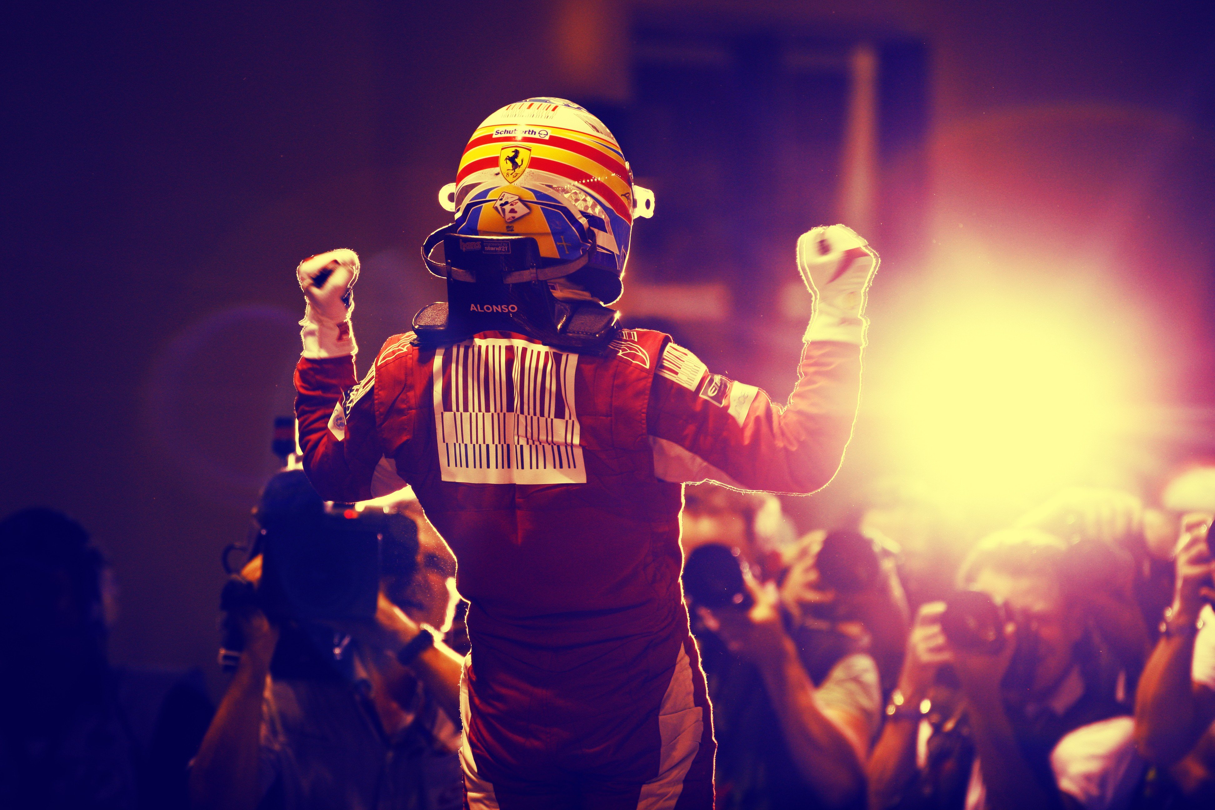 Ferrari, Singapore, Formula One, victory, Fernando Alonso wallpaper