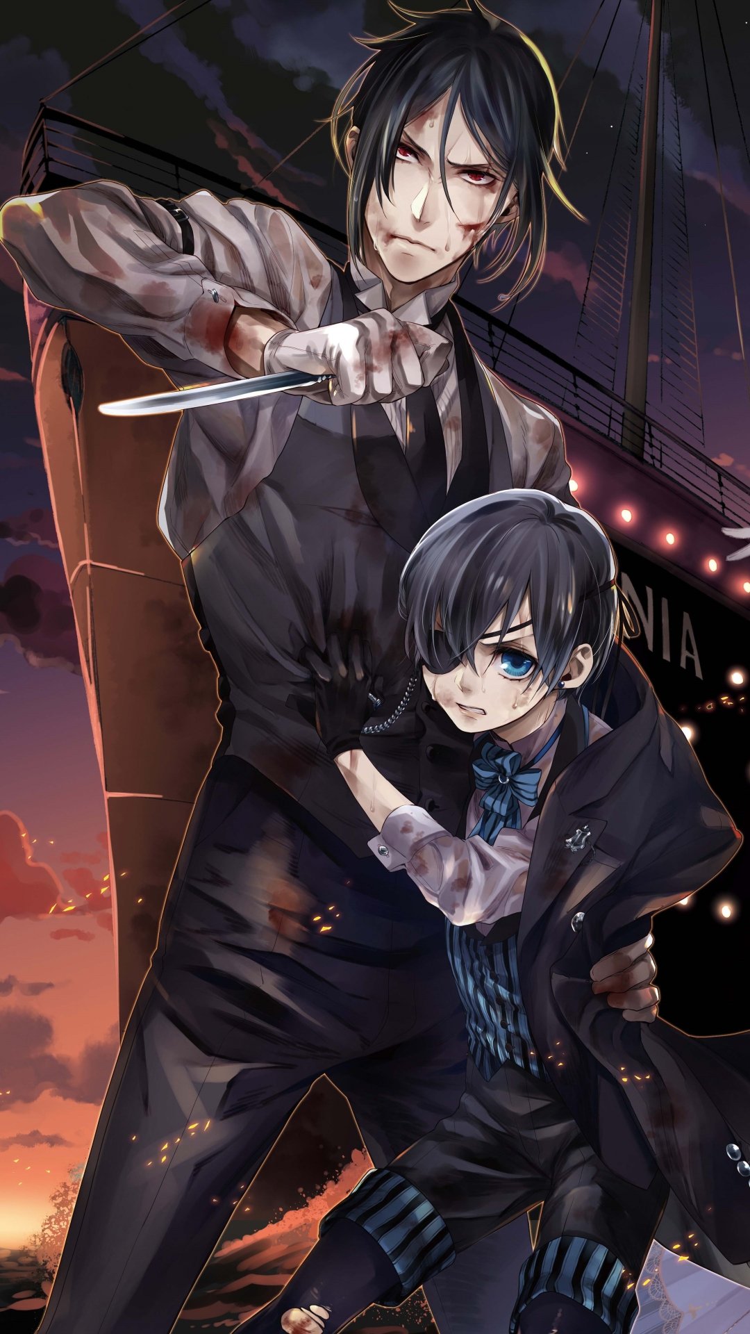 Anime Black Butler (1080x1920) Wallpaper