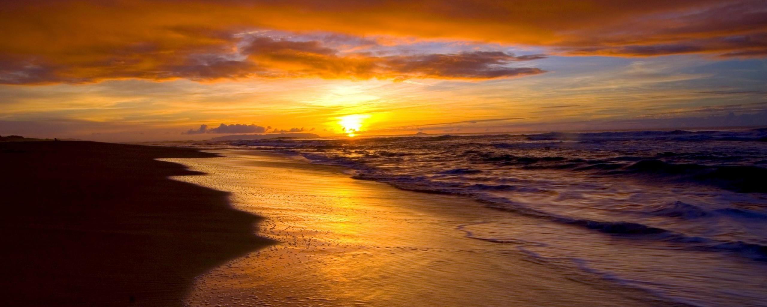 Pint Sunset Beach Wallpaper. Beautiful BeachAuresqueue.com