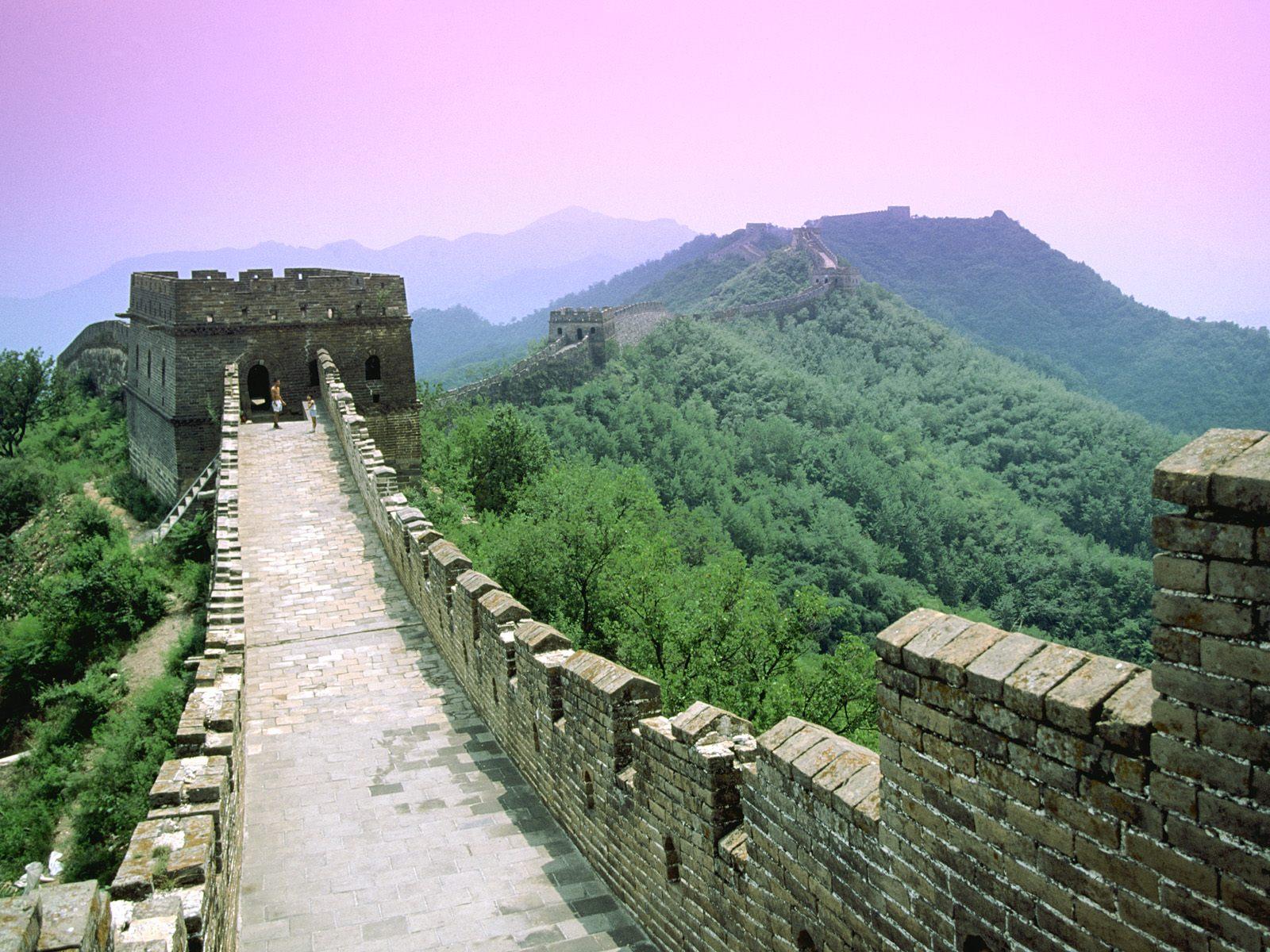Great Wall of China Sunset Desktop Wallpaper