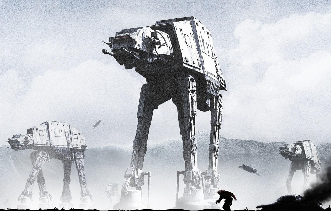 Wallpaper robot, star wars, art, walker, The Empire Strikes Back