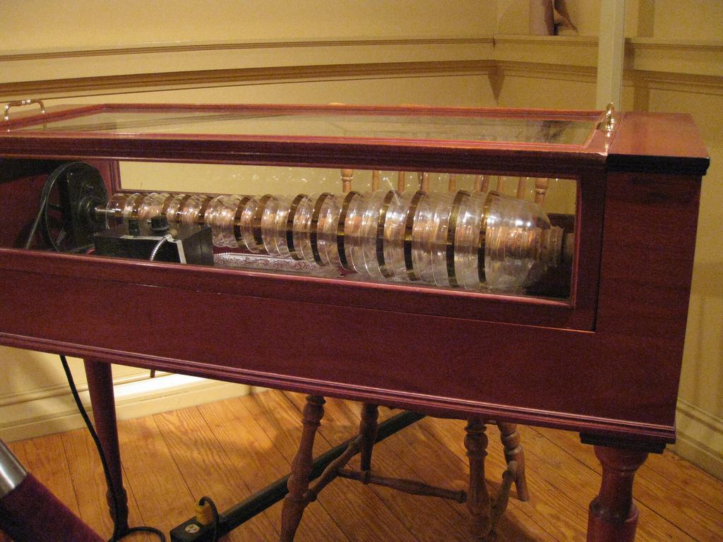 Glass Harmonica. Glass Harmonica, Franklin Court Undergroun