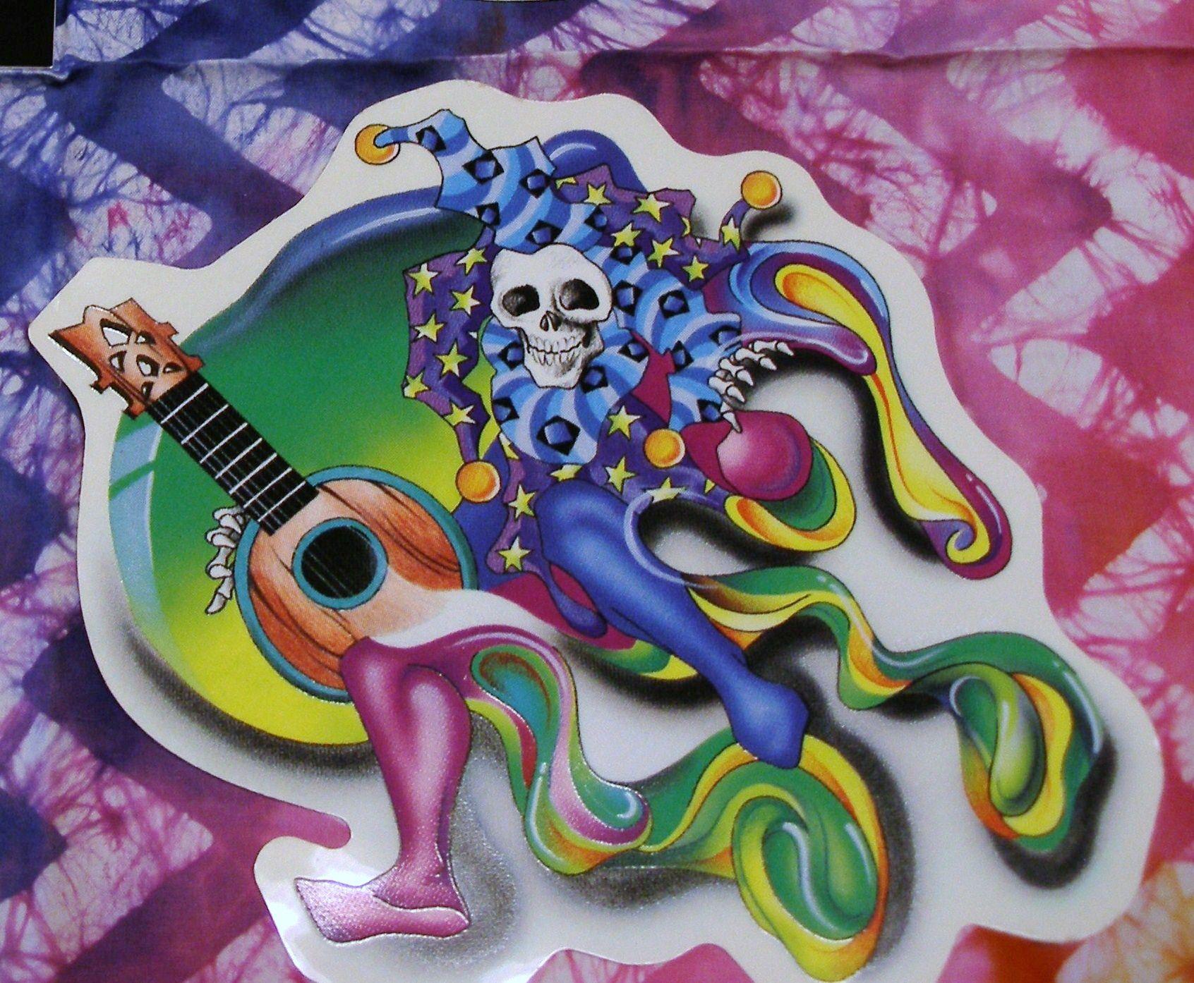 Grateful Dead Jester with Mandolin. Everybody's Dancing