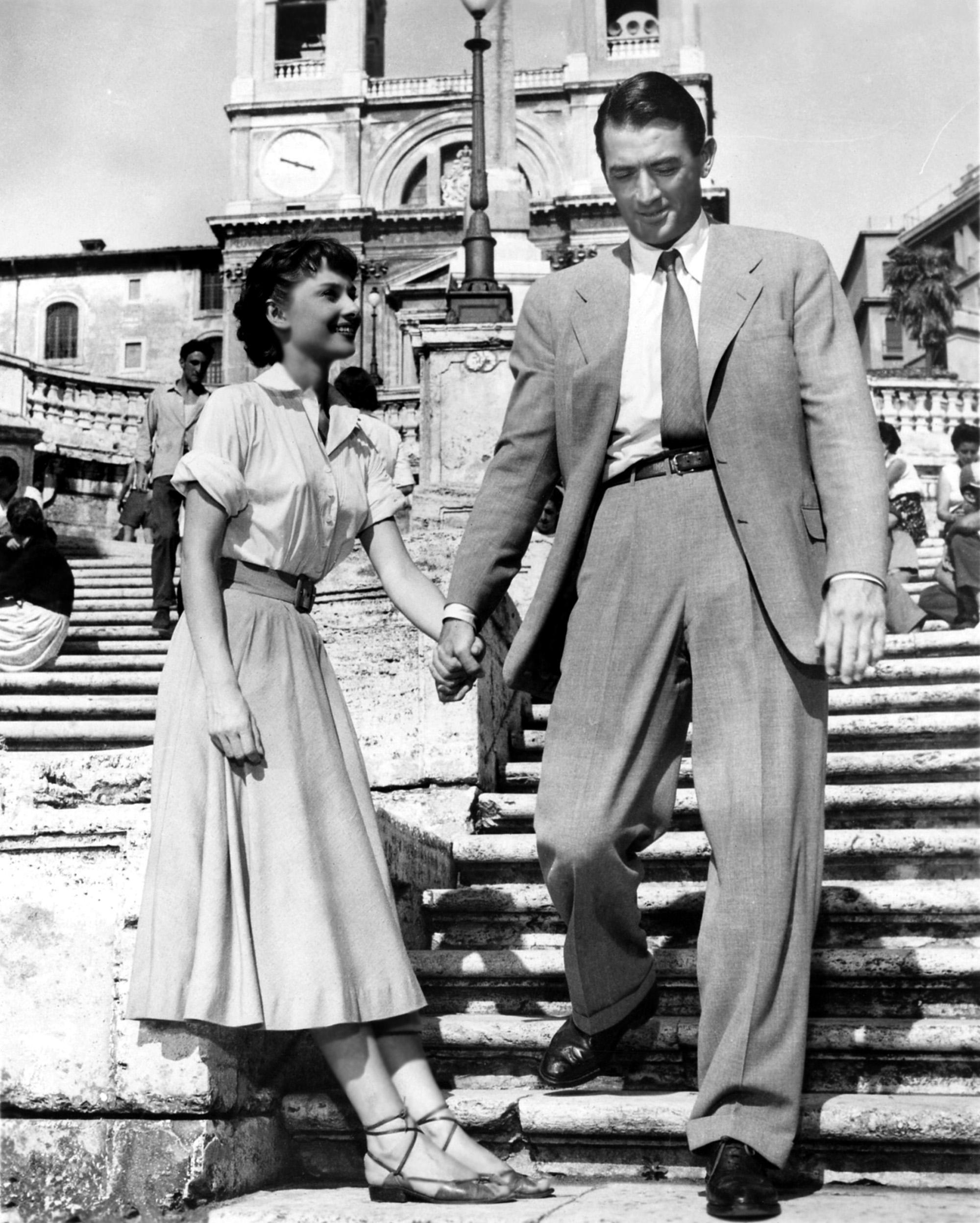 Audrey Hepburn, Roman Holiday (1953) starring Gregory Peck