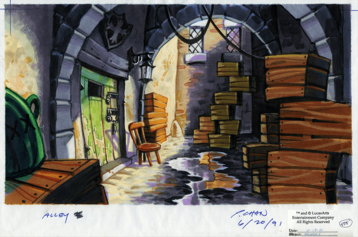 Concept Art from Monkey Island 2: LeChuck's Revenge