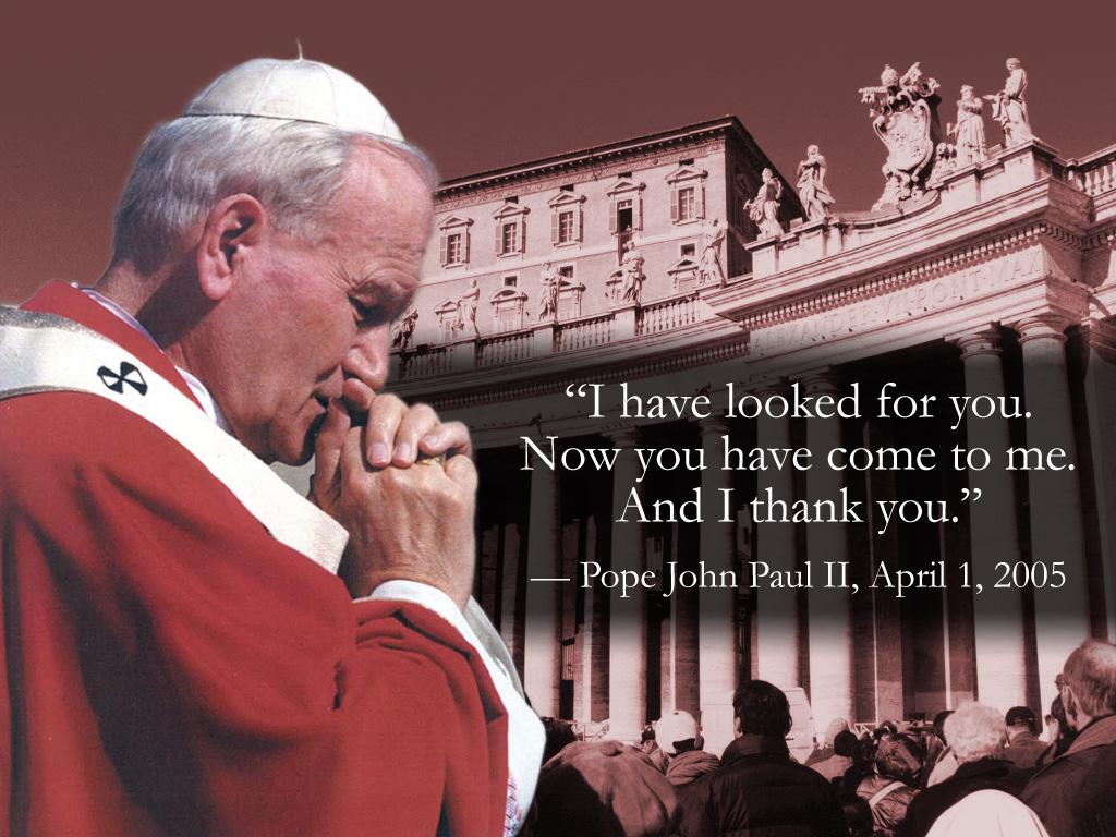 Reflection On Blessed Pope John Paul II. Peg Pondering Again