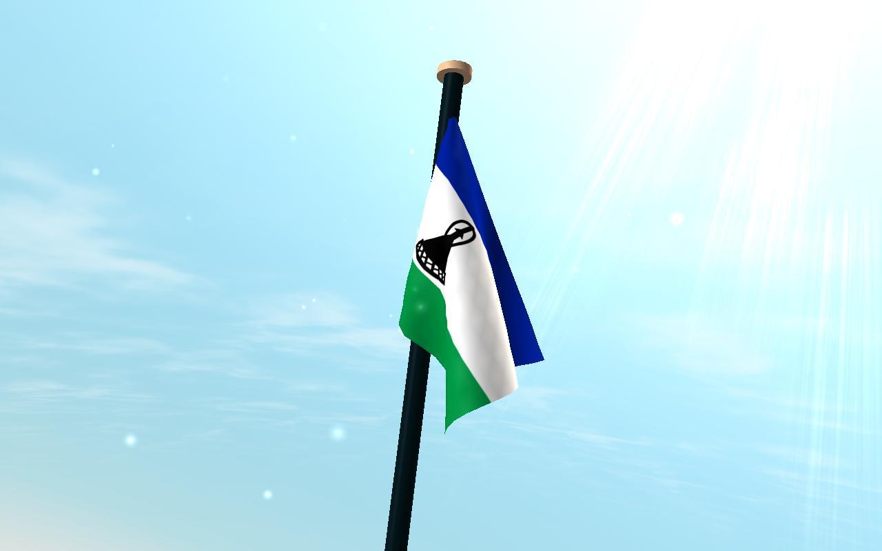Lesotho Flag 3D Free Wallpaper for Android
