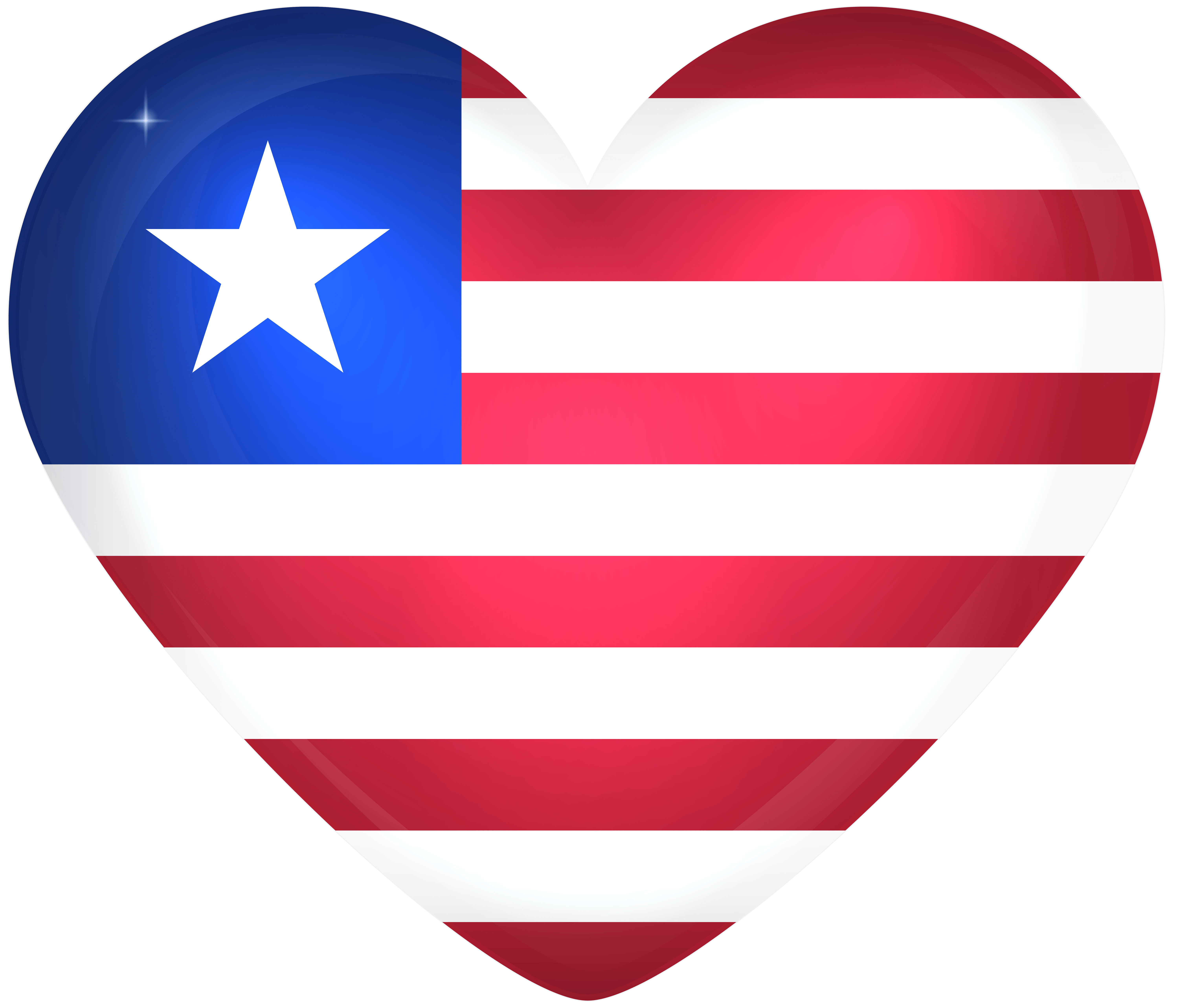 Liberia Large Heart Flag Quality